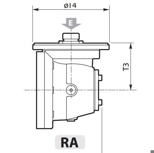 Gearbox angle