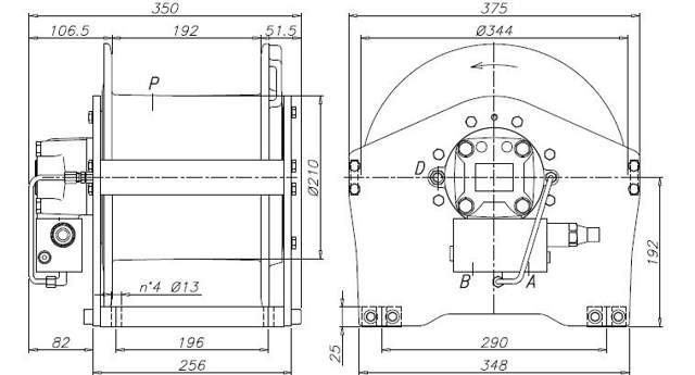 Hejsespil S19 winch SLM metaliseret
