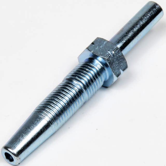 Slangestuds lige 8mm-lille Rustfri