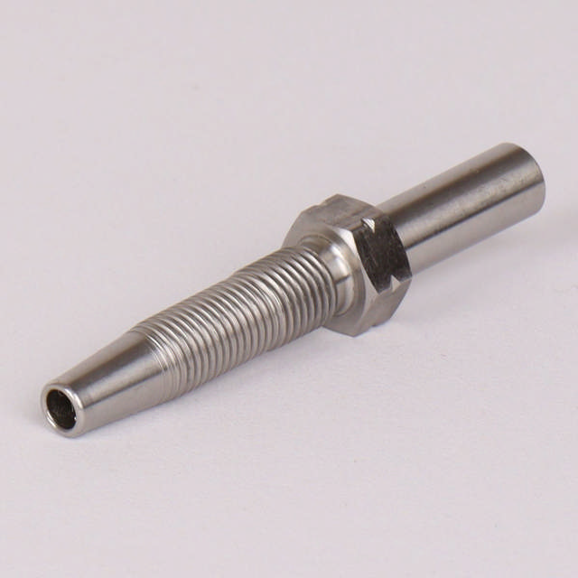 Slangestuds 8mm stor Rustfri