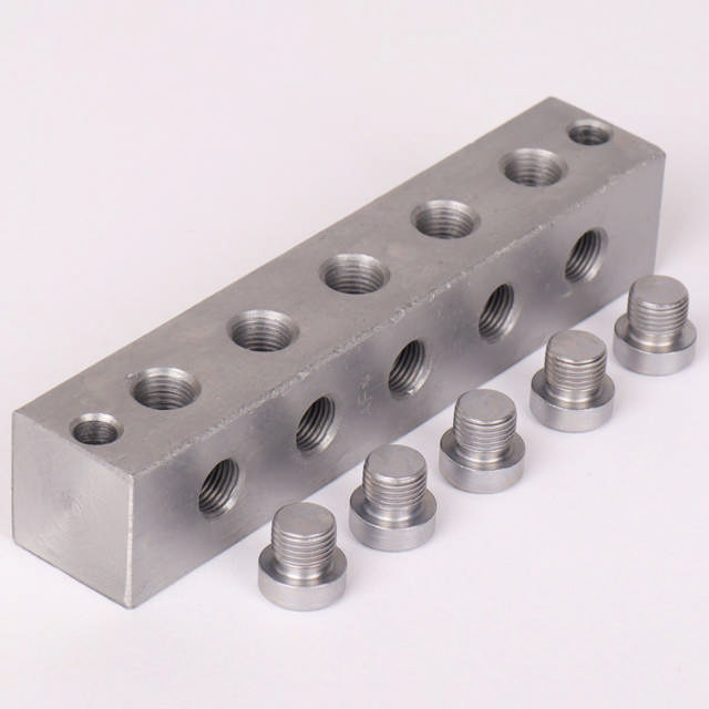 Smøreblok 5 linier T Boring 10x1