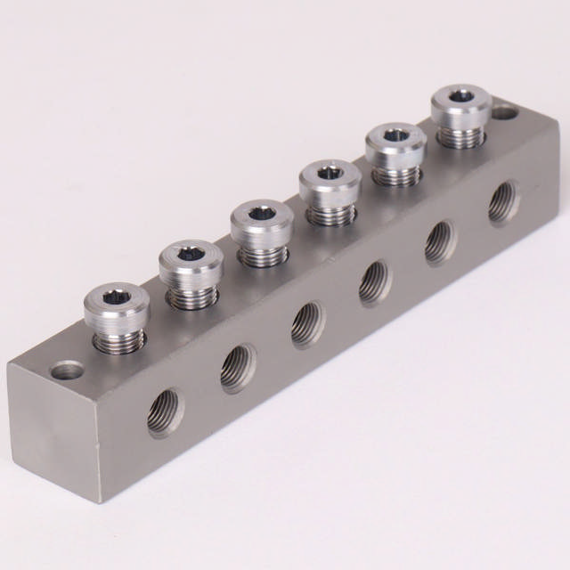 Smøreblok 6 linier T Boring 10x1