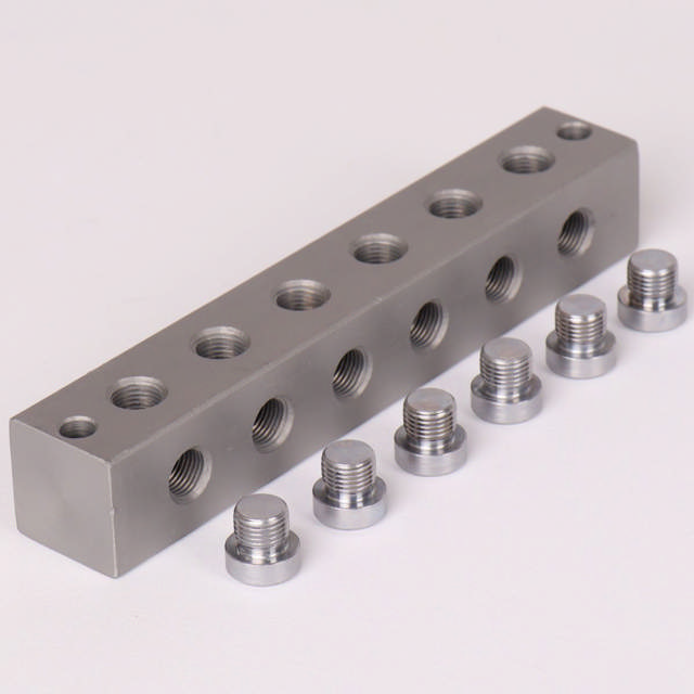 Smøreblok 6 linier T Boring 10x1