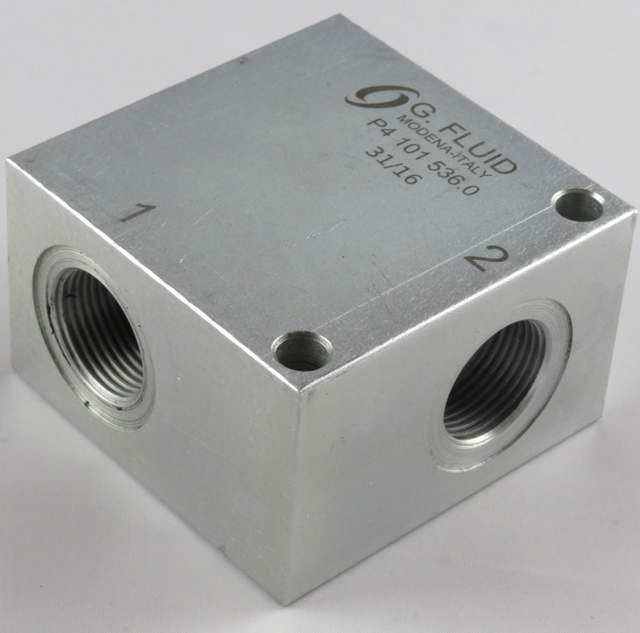 Ventilblok Stål 3/4