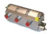 Tandhjulsflowdivider 3x4,8 cc med ventil