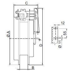 Kabelrulle ø325 3 leder