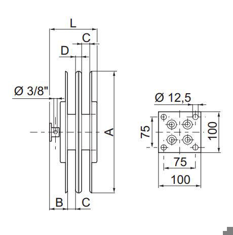 2+2 vejs slangerulle RC - u. slange