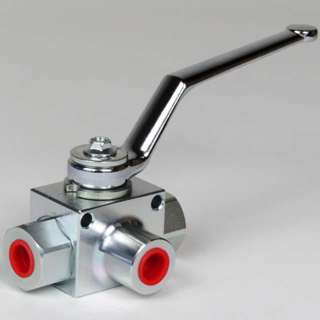 Højtryk kuglehane 3-vejs 1/4