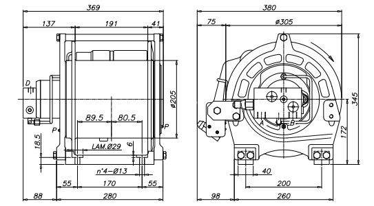 Hejsespil P9/E m. Danfoss motor