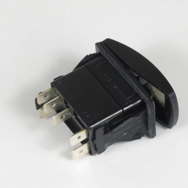 Trykknap med rød og grønt lys