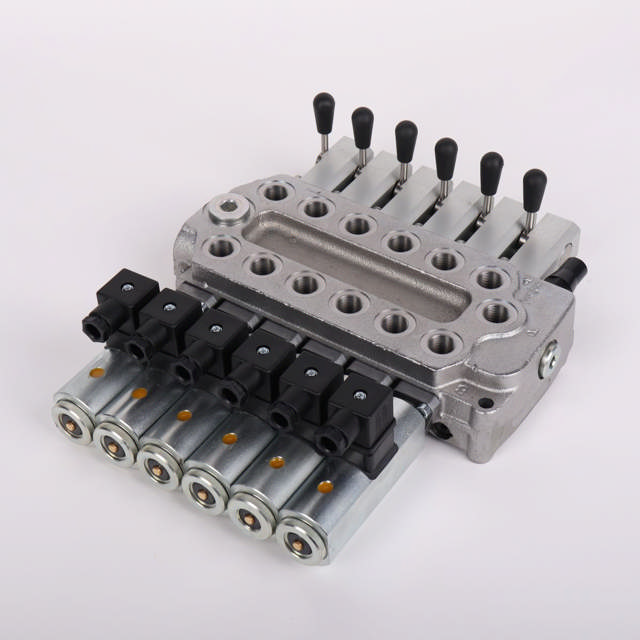 Styreventil monoblock 6 sekt.