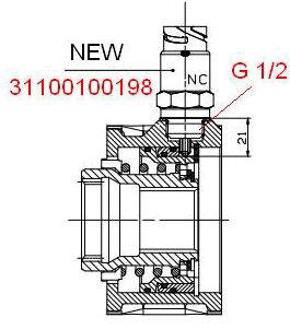 Elektrisk indikator for PTO - NC