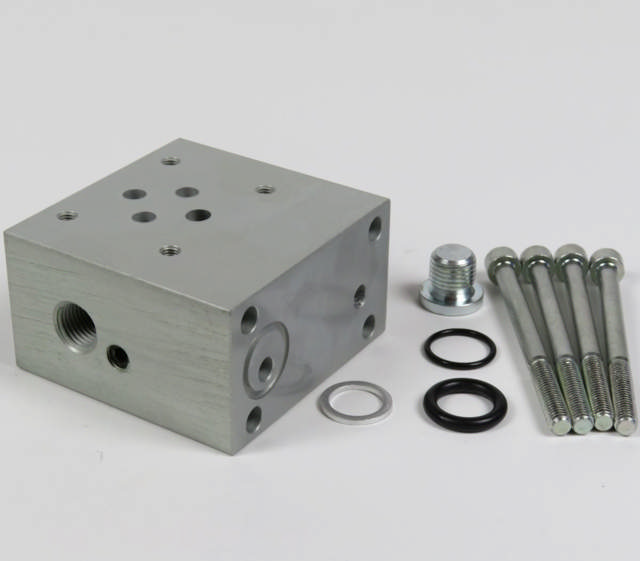 Monteringsblok for 1 stk cetop 3