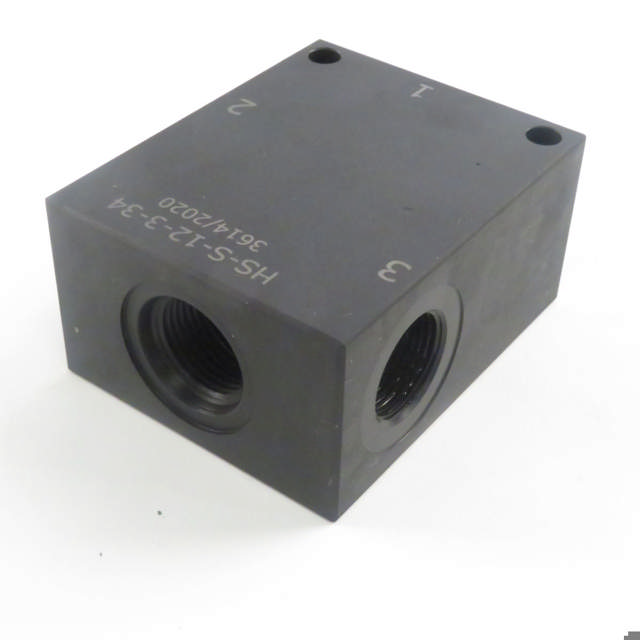 Ventilblok Stål 3/4