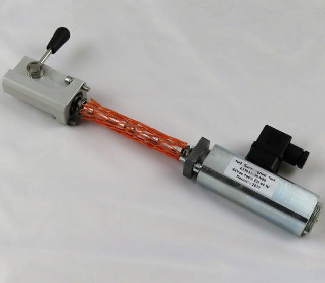 Glider lukk midt for elektrisk akt.venti