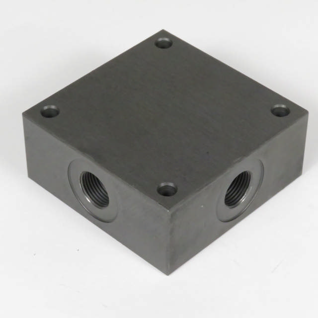 Monteringsblok for 1 stk cetop 3 stål