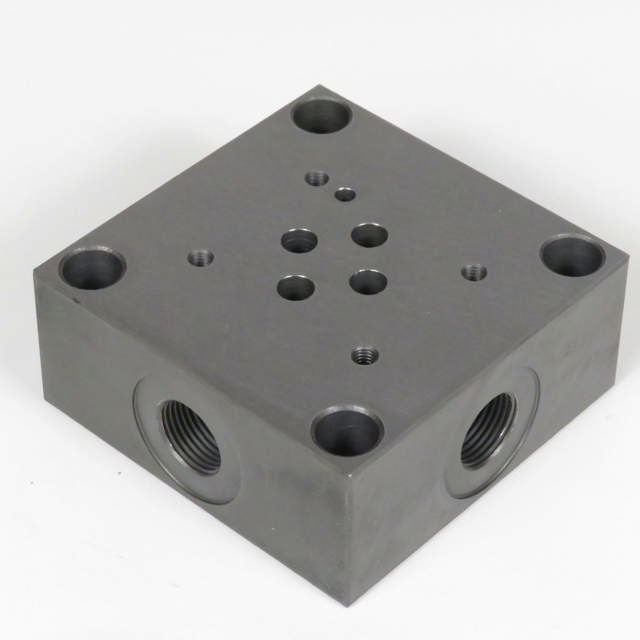 Monteringsblok for 1 stk cetop 3 stål