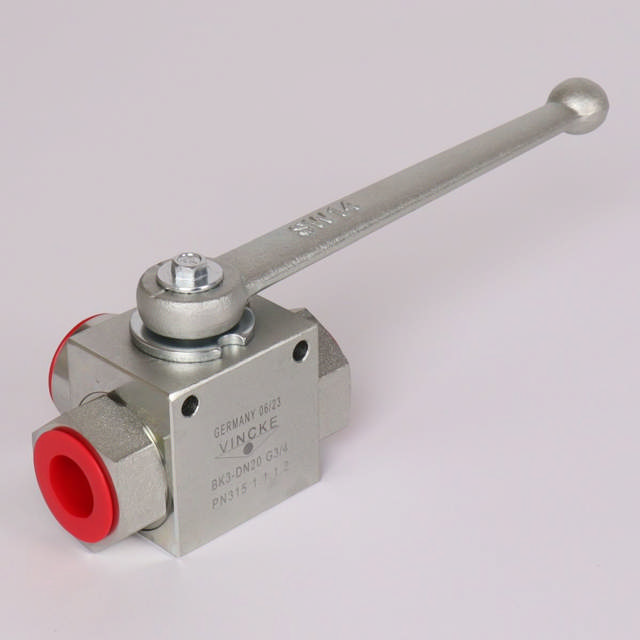 Højtryk kuglehane 3-vejs 3/4