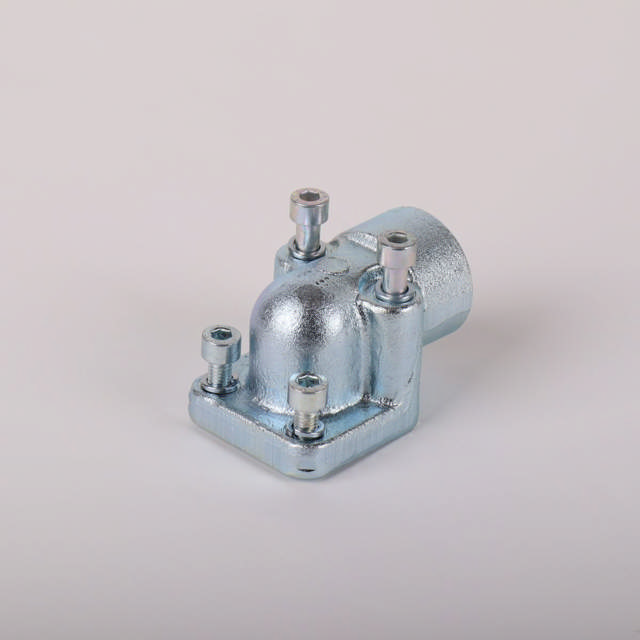 Portflange-vinkel stål 2xm8x25 + 2xm8x60