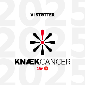 Kn&aelig;k Cancer logo &ndash; erhvervsdonor