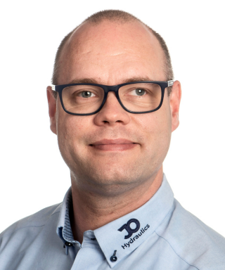 Simon Thorsen, salgskoordinator for hydraulik hos JO Hydraulics