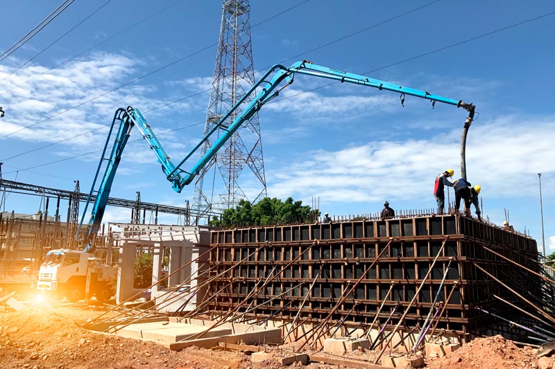 TGB drejesystem til betonpumpe-lastbil